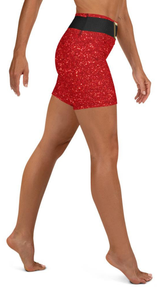Santa's Outfit Yoga Shorts
