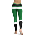 Santa's Simple Outfit Green Leggings - FiercePulse - Premium Workout Leggings - Yoga Pants