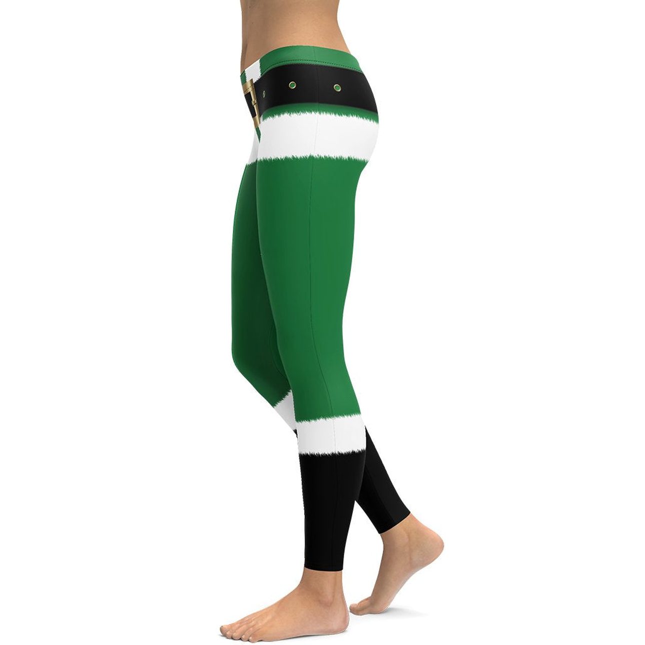 Santa's Simple Outfit Green Leggings
