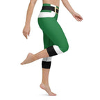 Santa's Simple Outfit Green Yoga Capris