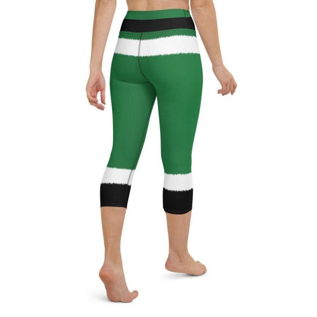 Santa's Simple Outfit Green Yoga Capris