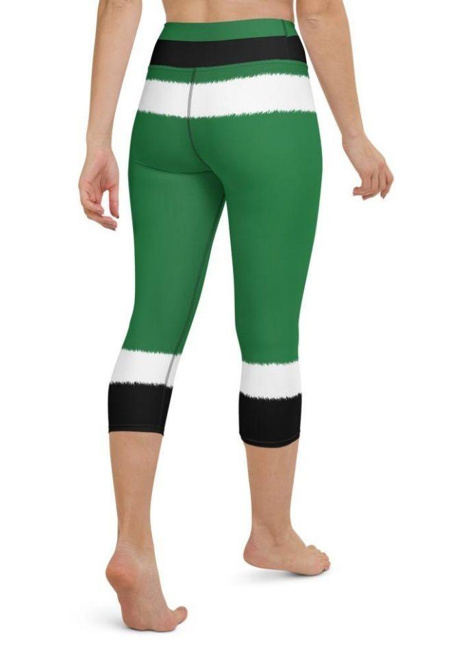 Santa's Simple Outfit Green Yoga Capris