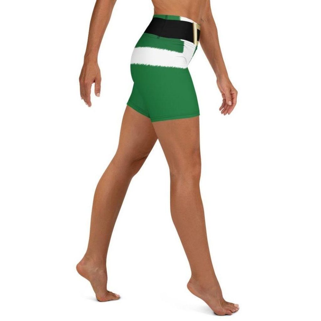 Santa's Simple Outfit Green Yoga Shorts
