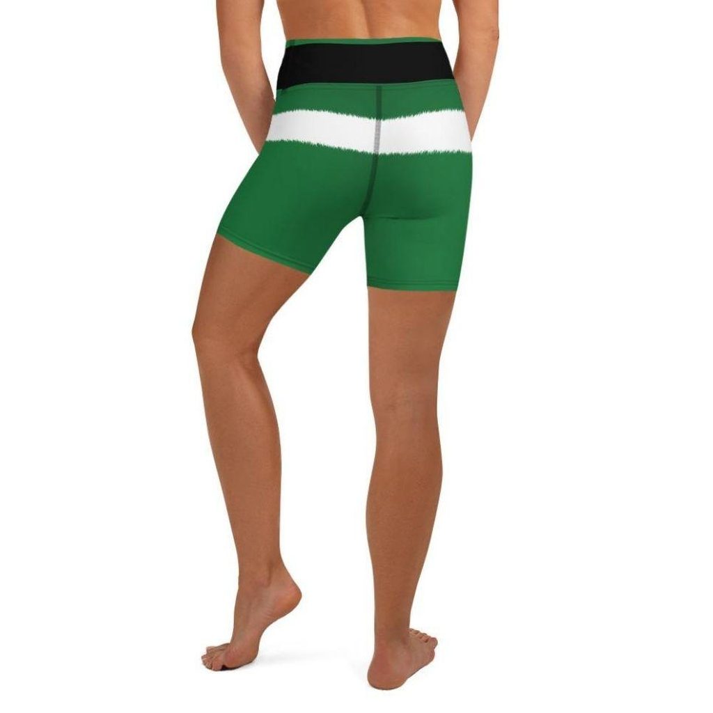 Santa's Simple Outfit Green Yoga Shorts
