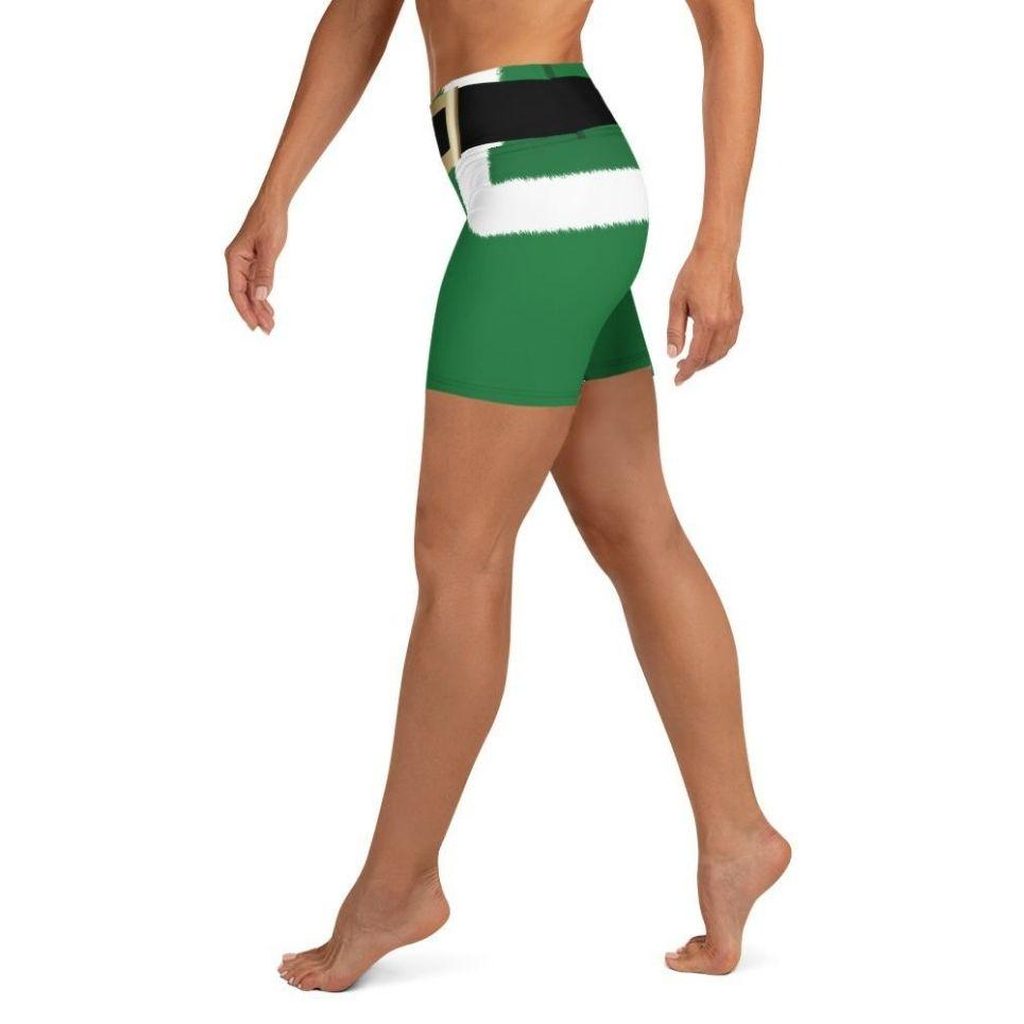 Santa's Simple Outfit Green Yoga Shorts