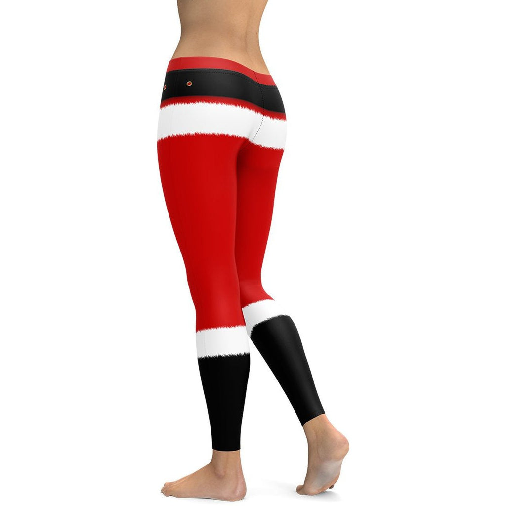 Santa's Simple Outfit Red Leggings