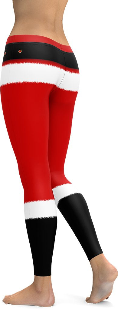Santa's Simple Outfit Red Leggings