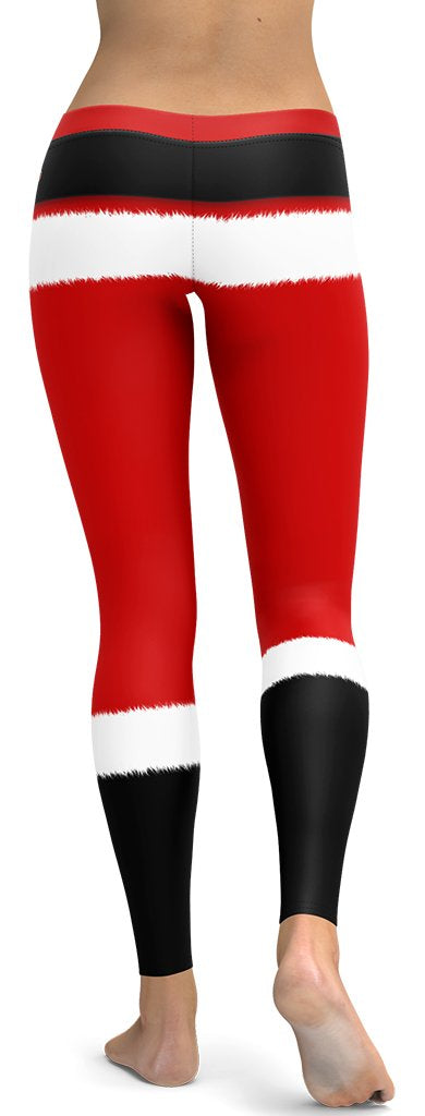Santa's Simple Outfit Red Leggings