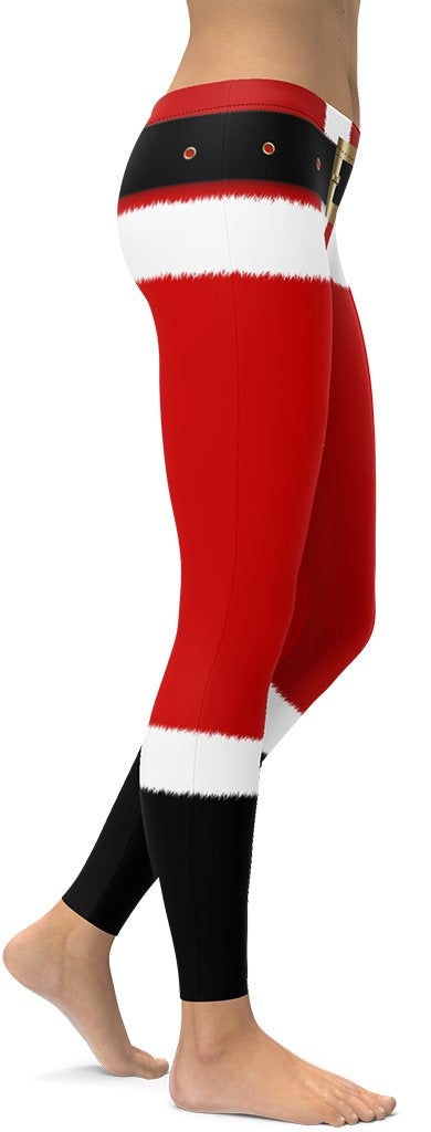 Santa's Simple Outfit Red Leggings