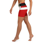 Santa's Simple Outfit Red Yoga Shorts
