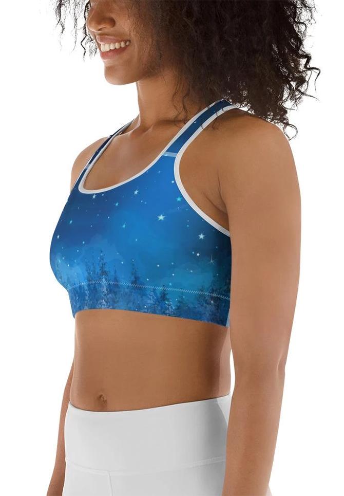 Santa Sports Bra - FiercePulse - Premium Workout Leggings - Yoga Pants