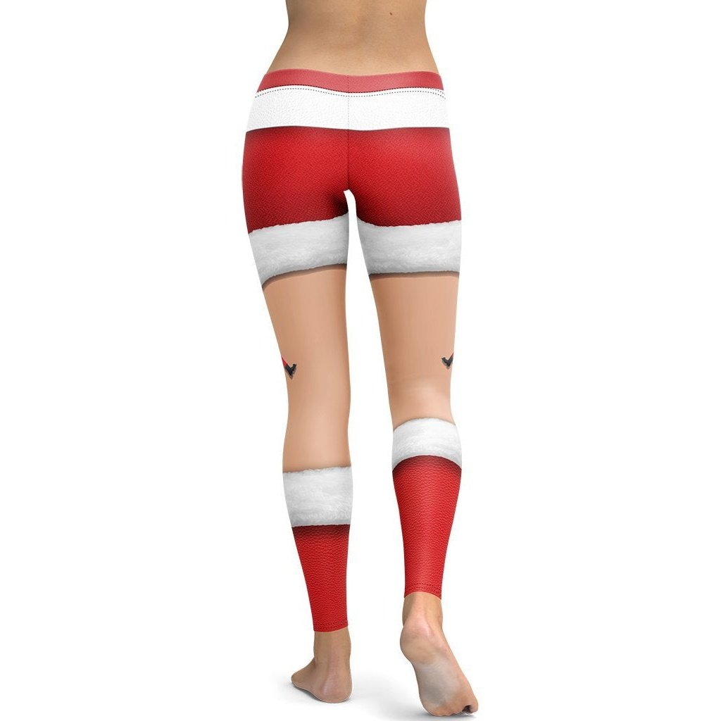 Santa Stockings Christmas Leggings - FiercePulse - Premium Workout Leggings - Yoga Pants