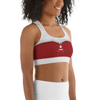 Santa Stockings Christmas Sports Bra