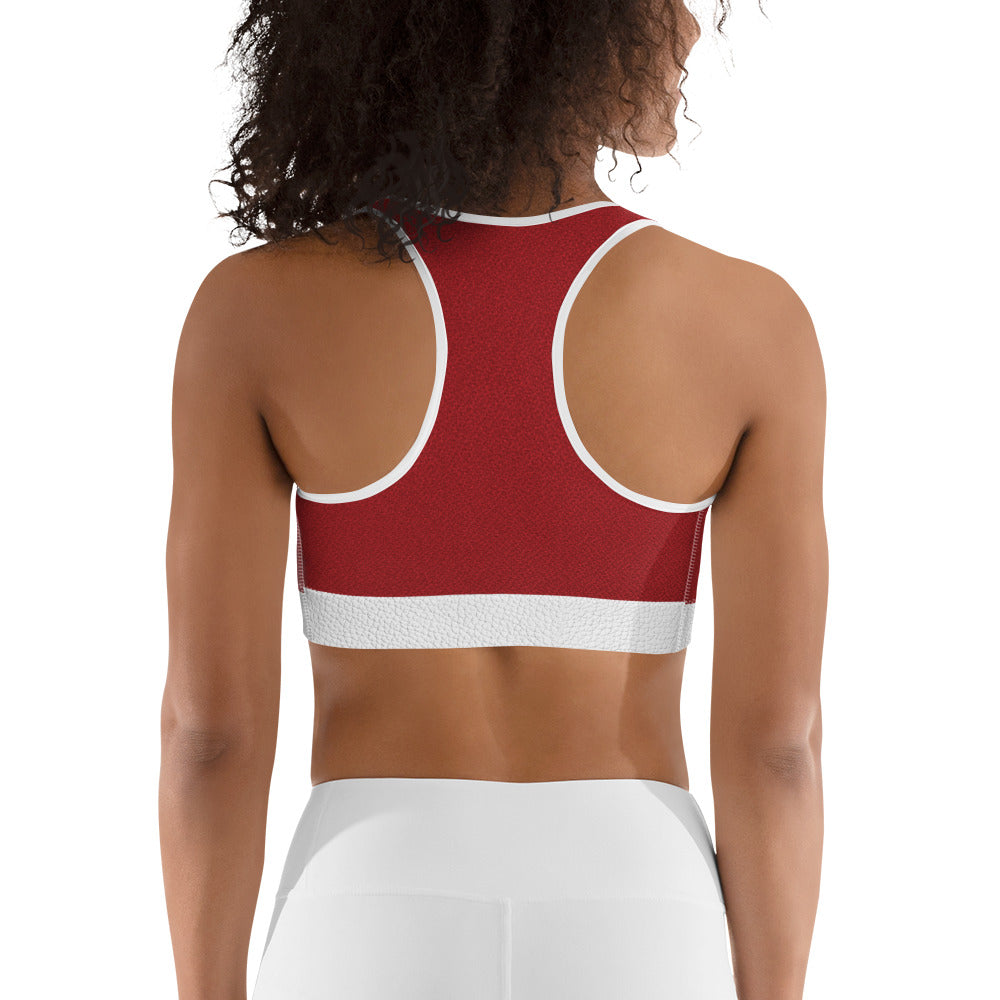 Santa Stockings Christmas Sports Bra
