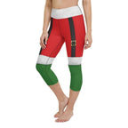 Santa Suspenders Yoga Capris