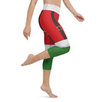 Santa Suspenders Yoga Capris
