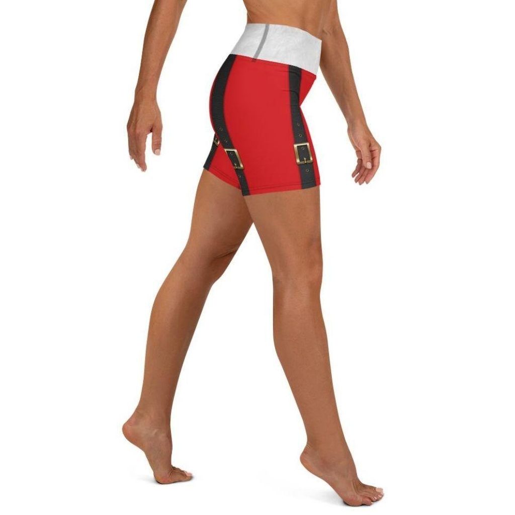 Santa Suspenders Yoga Shorts