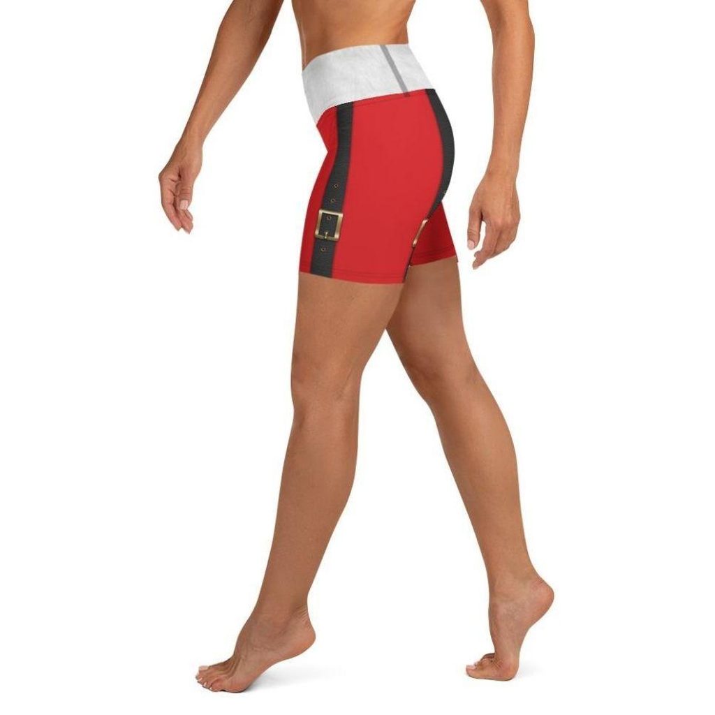 Santa Suspenders Yoga Shorts