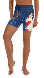 Santa Yoga Shorts