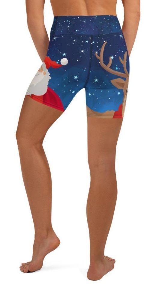 Santa Yoga Shorts