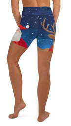 Santa Yoga Shorts