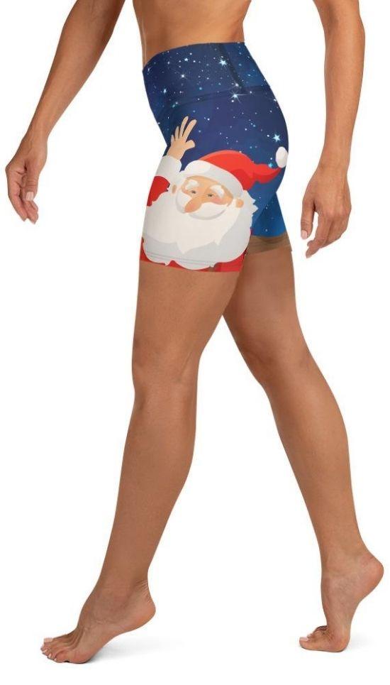 Santa Yoga Shorts