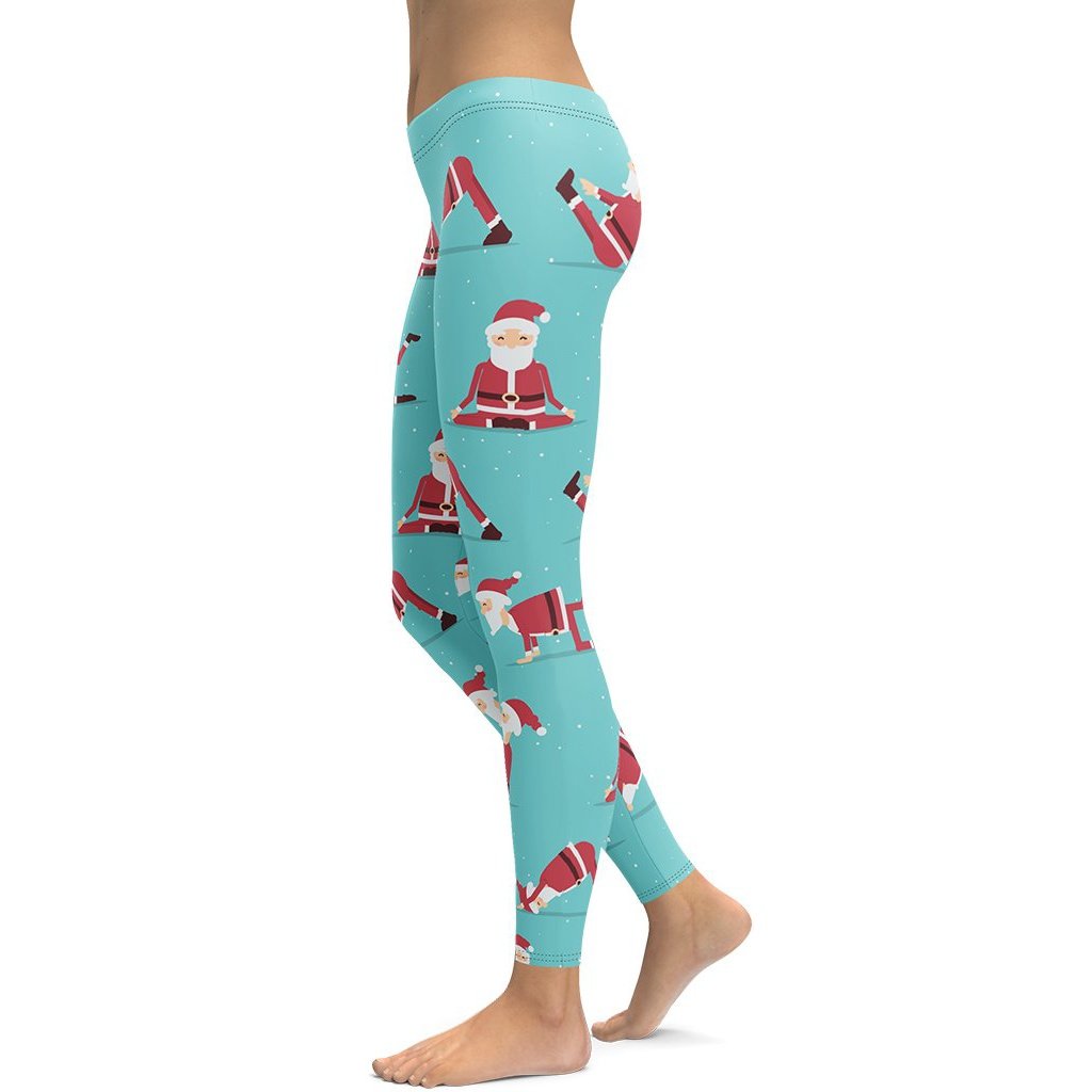 Santa Yogist Leggings: Women's Christmas Outfits | FIERCEPULSE