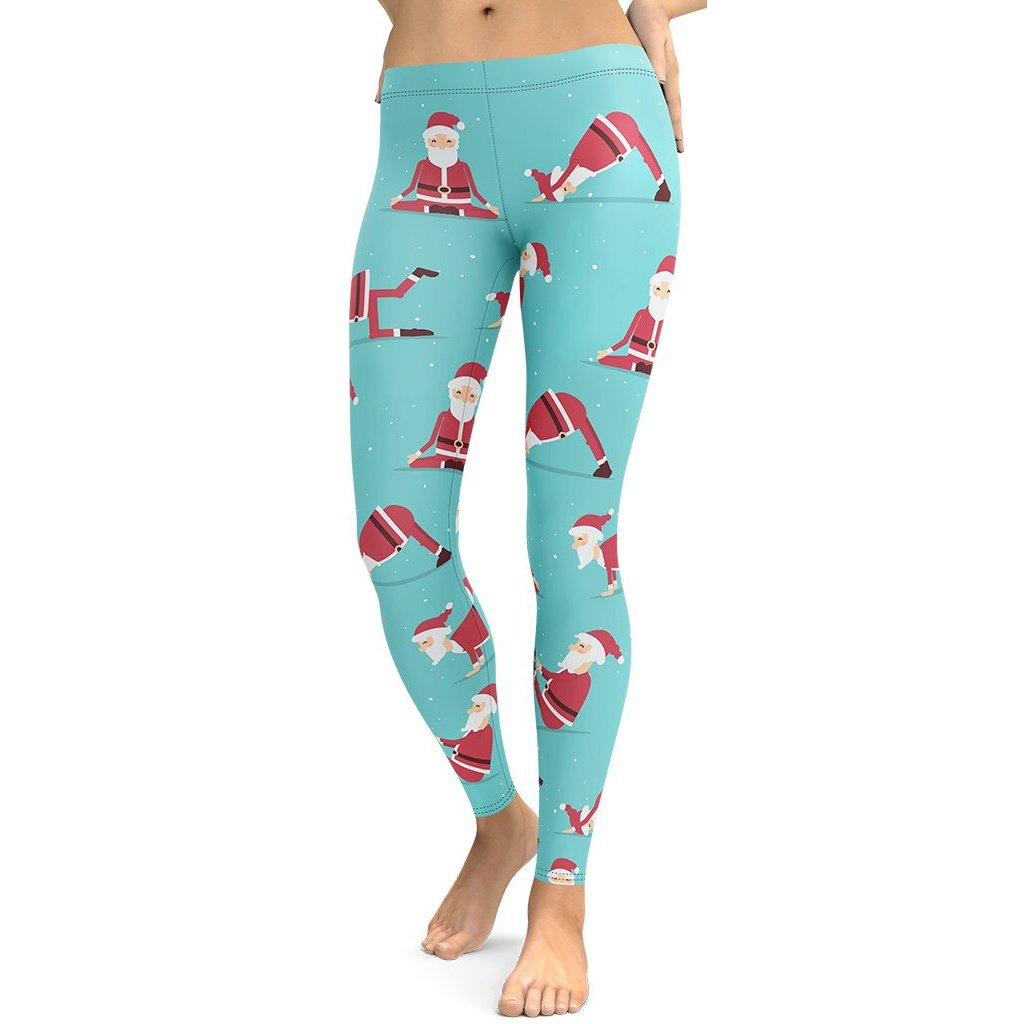 Santa Yogist Leggings - FiercePulse - Premium Workout Leggings - Yoga Pants