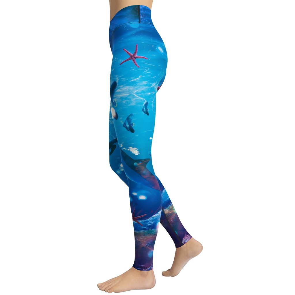 Sea World Yoga Leggings