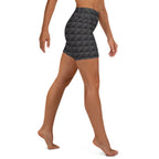 Seamless Cube Pattern Yoga Shorts