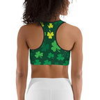 Shamrock Pattern Sports Bra