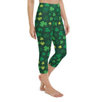 Shamrock Pattern Yoga Capris