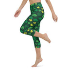 Shamrock Pattern Yoga Capris