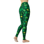 Shamrock Pattern Yoga Leggings - FiercePulse - Premium Workout Leggings - Yoga Pants