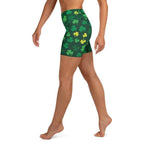 Shamrock Pattern Yoga Shorts