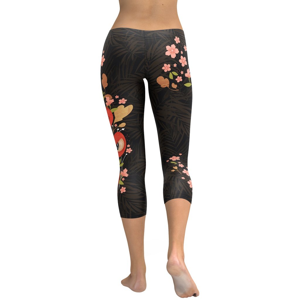 Snakes & Flowers Capris