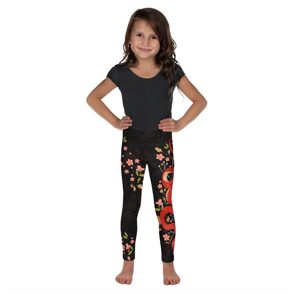 Snakes & Flowers Kid's Leggings