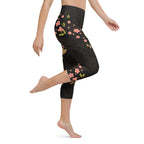 Snakes & Flowers Yoga Capris