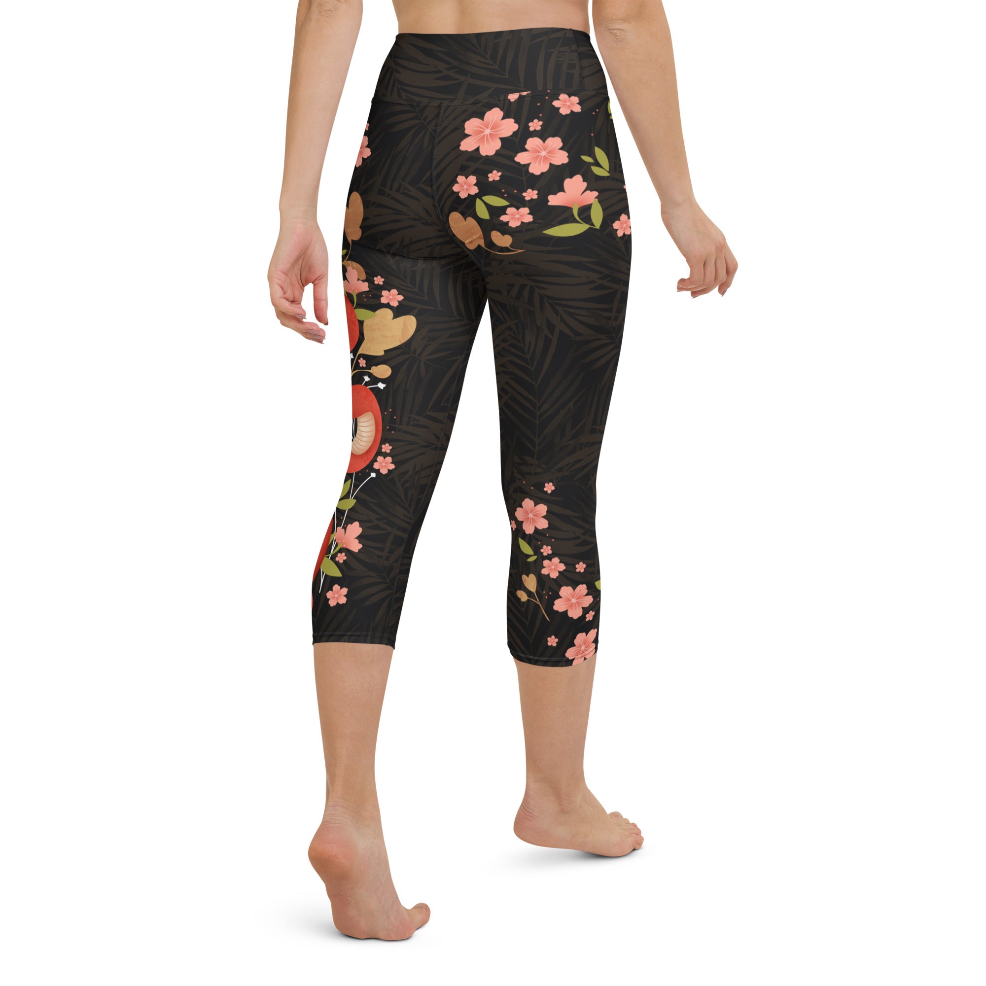 Snakes & Flowers Yoga Capris