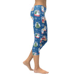 Snow Globe Pattern Capris