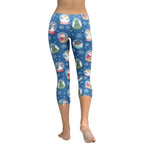 Snow Globe Pattern Capris