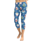 Snow Globe Pattern Capris