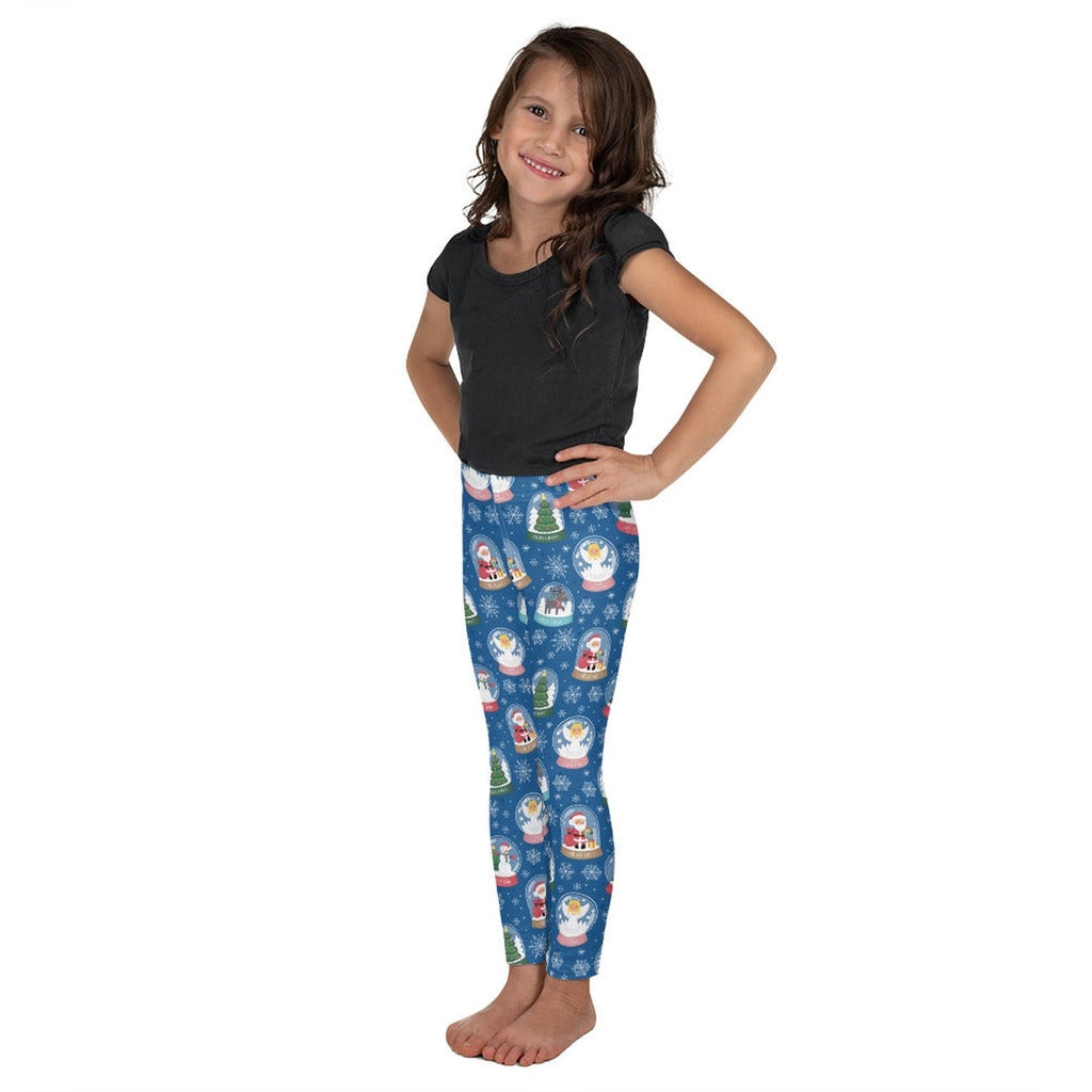 Snow Globe Pattern Kid's Leggings