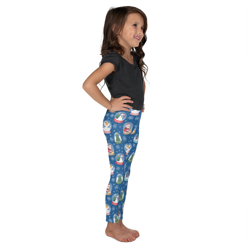 Snow Globe Pattern Kid's Leggings