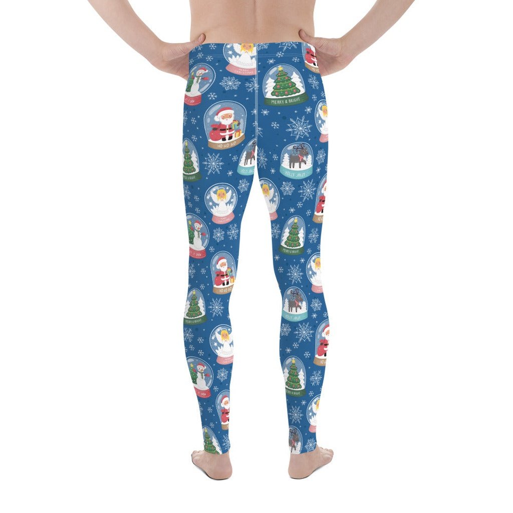 Snow Globe Pattern Men's Leggings