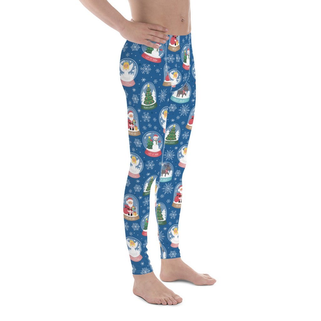 Snow Globe Pattern Men's Leggings