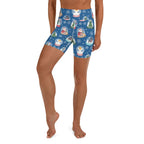 Snow Globe Pattern Yoga Shorts
