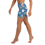 Snow Globe Pattern Yoga Shorts