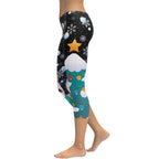 Snowy Christmas Capris