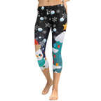 Snowy Christmas Capris